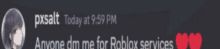 a blurred image of a person named pxsalt