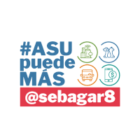 a logo that says # asu puede mas