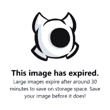 a sign that says this image has expired on it