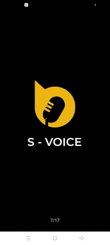 a screenshot of the s- voice app on a phone