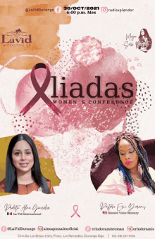 a poster for the liadas women 's conference in durango mexico