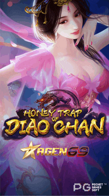 a game called honey trap of diao chan has a woman in a pink dress