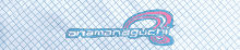 a blue and pink logo that says anamanaguchi on a white background