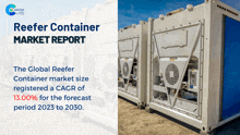 a reefer container market report shows the global reefer container market size registered a cagr of 13.00%