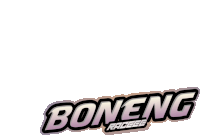 a sticker that says boneng races on it