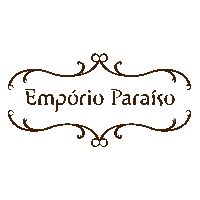 a logo for emporio paraiso has a brown frame around it