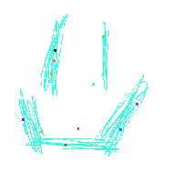 a drawing of a face with a smiley face drawn on it