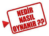 a red stamp with the words nedir nasil oynanir written on it