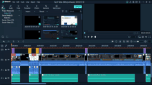 a screenshot of a video editing program with the word filmstocks at the top