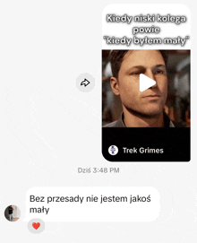 a screenshot of a video that says trek grimes on the bottom