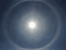 the sun is surrounded by a ring of clouds