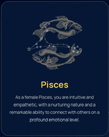 a poster with a picture of two fish and the word pisces on it