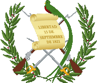 a crest with a bird and a scroll that says libertad