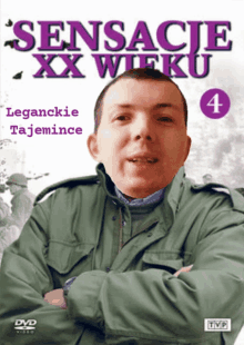 a dvd cover for sensacje xx wieku with a man in a green jacket