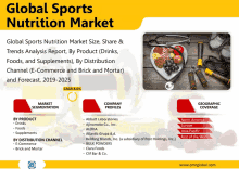 an advertisement for global sports nutrition market