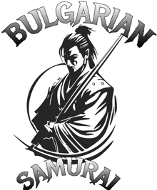 a black and white drawing of a samurai with the words bulgarian samurai written below him