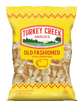 a bag of old fashioned chicharrones from turkey creek snacks