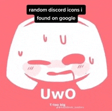 a picture of a discord icon that says ' random discord icons i found on google '