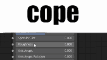 a screenshot of a computer screen with the word cope on it