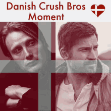 a poster for danish crush bros moment shows four men