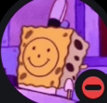 spongebob squarepants has a smiley face on his face .