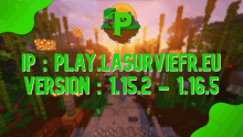 an advertisement for play.lasurviefr.eu version 1.15.2