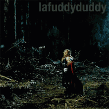 a poster that says lafuddydaddy on the bottom