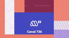 an advertisement for canal 736 with a purple background