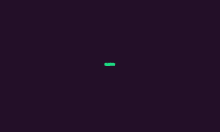 a computer generated image of a green object on a purple background .