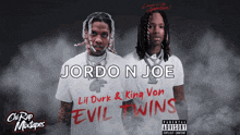 jordo n joe lil durk and king von evil twins album cover