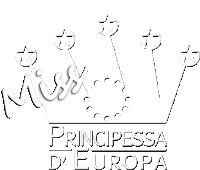 a logo for miss principessa d ' europa with a crown