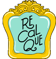 a cartoon drawing of a mirror with the words real cale que