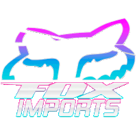 a fox imports logo with a fox head