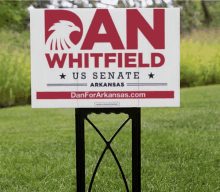 a political sign for dan whitfield us senate arkansas