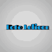 a logo that says ' loto lolicon ' on a gray background