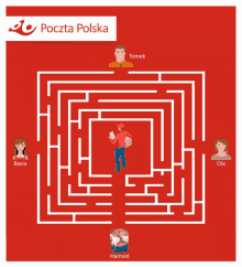 an illustration of a maze with tomek and basia