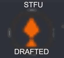 a blurred image of a trophy with the words stfu drafted underneath it