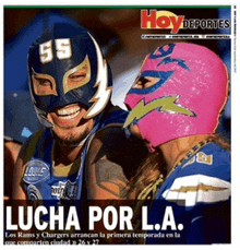 lucha por la is written on the front page of the hoy deportes newspaper