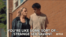 Some Sort Of Strange Sex Savant Talking While Walking GIF