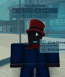 mafia blox lv 1 citizen cooldank77 is a character in a video game