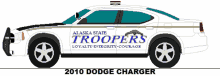 alaska state troopers 2010 dodge charger is shown