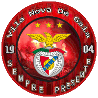 a red and black circle with the words vila nova de gaia