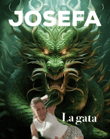 josefa la gata book cover with a woman in front of it