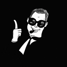 a black and white drawing of a man giving a thumbs up and the words ok buddy