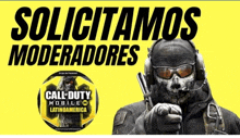 an advertisement for call of duty mobile latinamerica