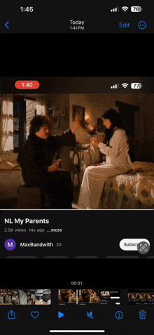 a screenshot of a movie called nl my parents on a phone