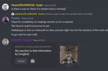 a screenshot of a discord conversation between master eduardo48 koala and paradox