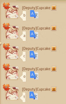 a screenshot of a video game with the name deputy cupcake