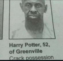 a picture of a man named harry potter