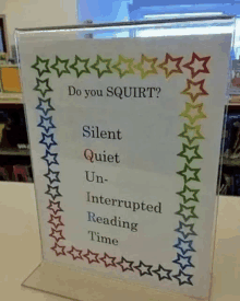 a sign that says " do you squirt " on it